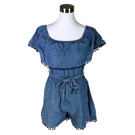 Unisex Forever New - Short overalls, size 36 - Blue ()