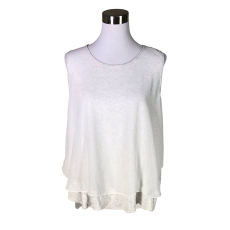 Unisex Hugo Boss - Tricot tank top, size 40 - White ()