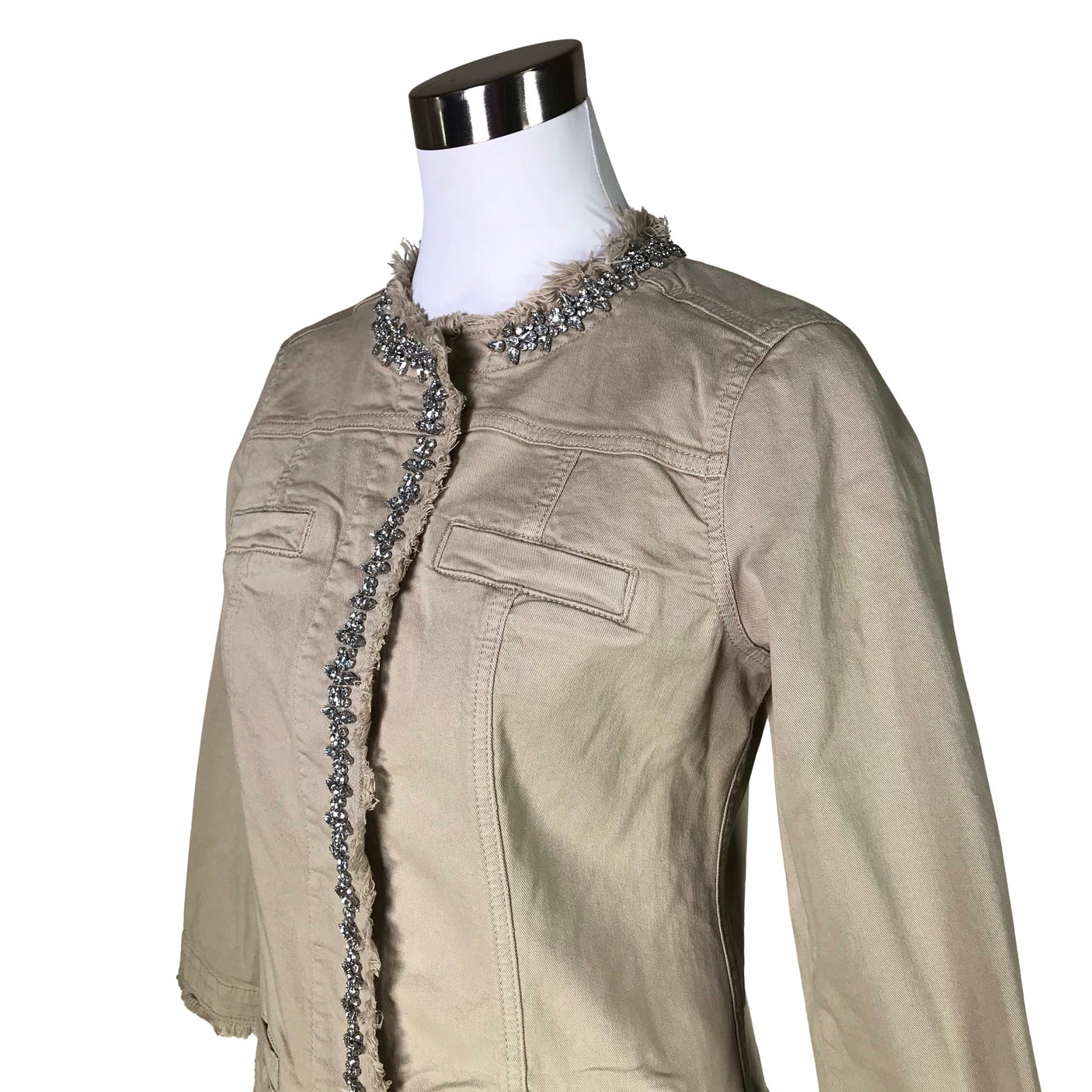 Unisex Liu Jo - Denim jacket, size 38 - Beige (3)