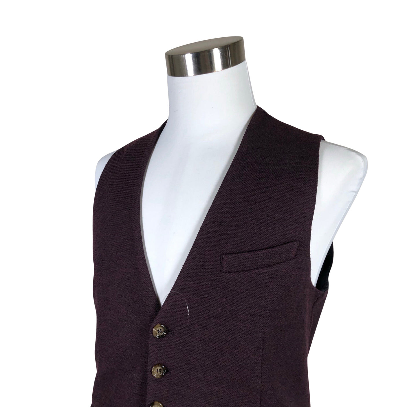 Unisex Eleventy - Suit vest, size L - Wine red (3)