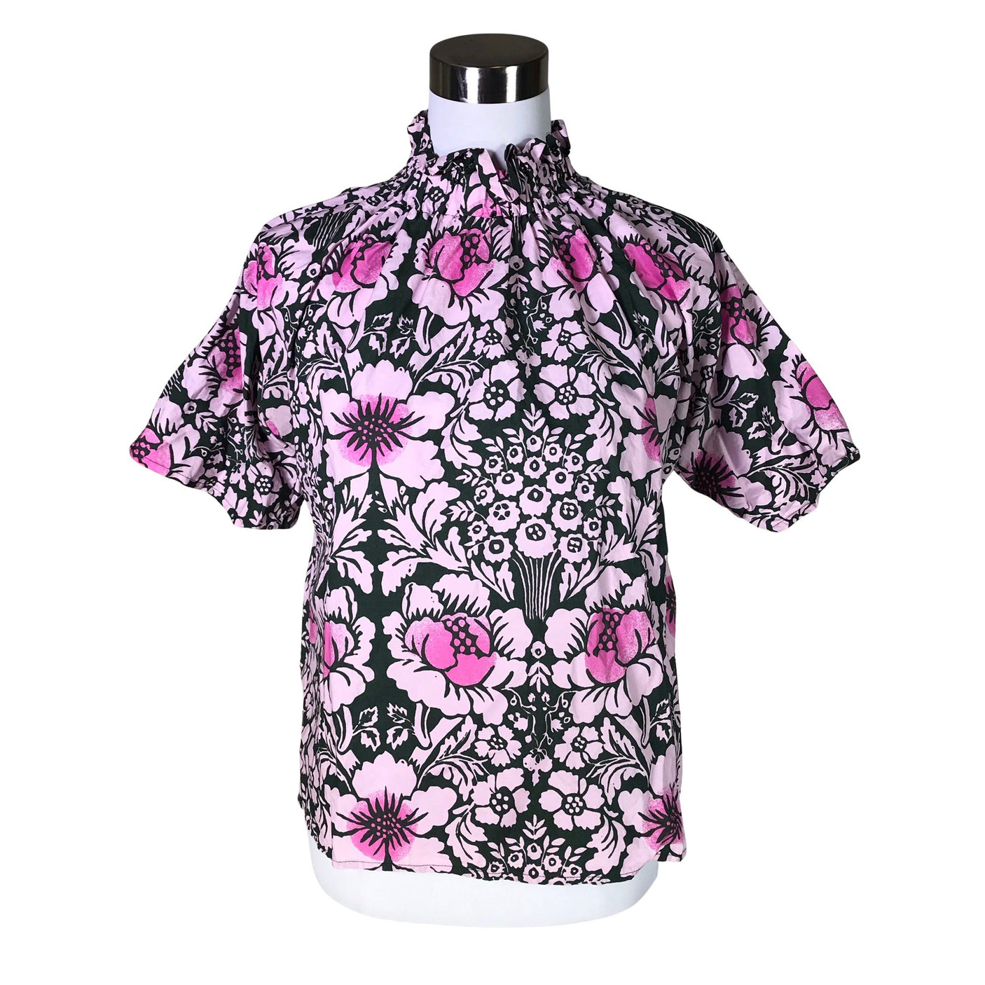 Unisex Marimekko - Short-sleeved blouse, size 38 - Light pink (1)