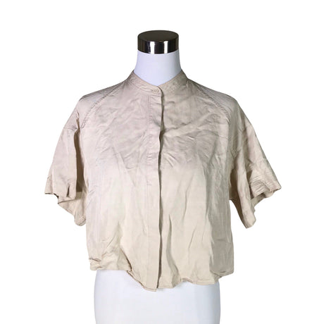 Unisex Filippa K. - Short-sleeved blouse, size 36 - Beige ()