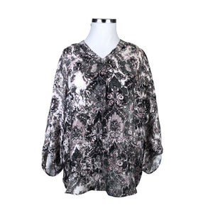 Unisex Betty Barclay - Schiffon tunic, size 44 - Gray (1)