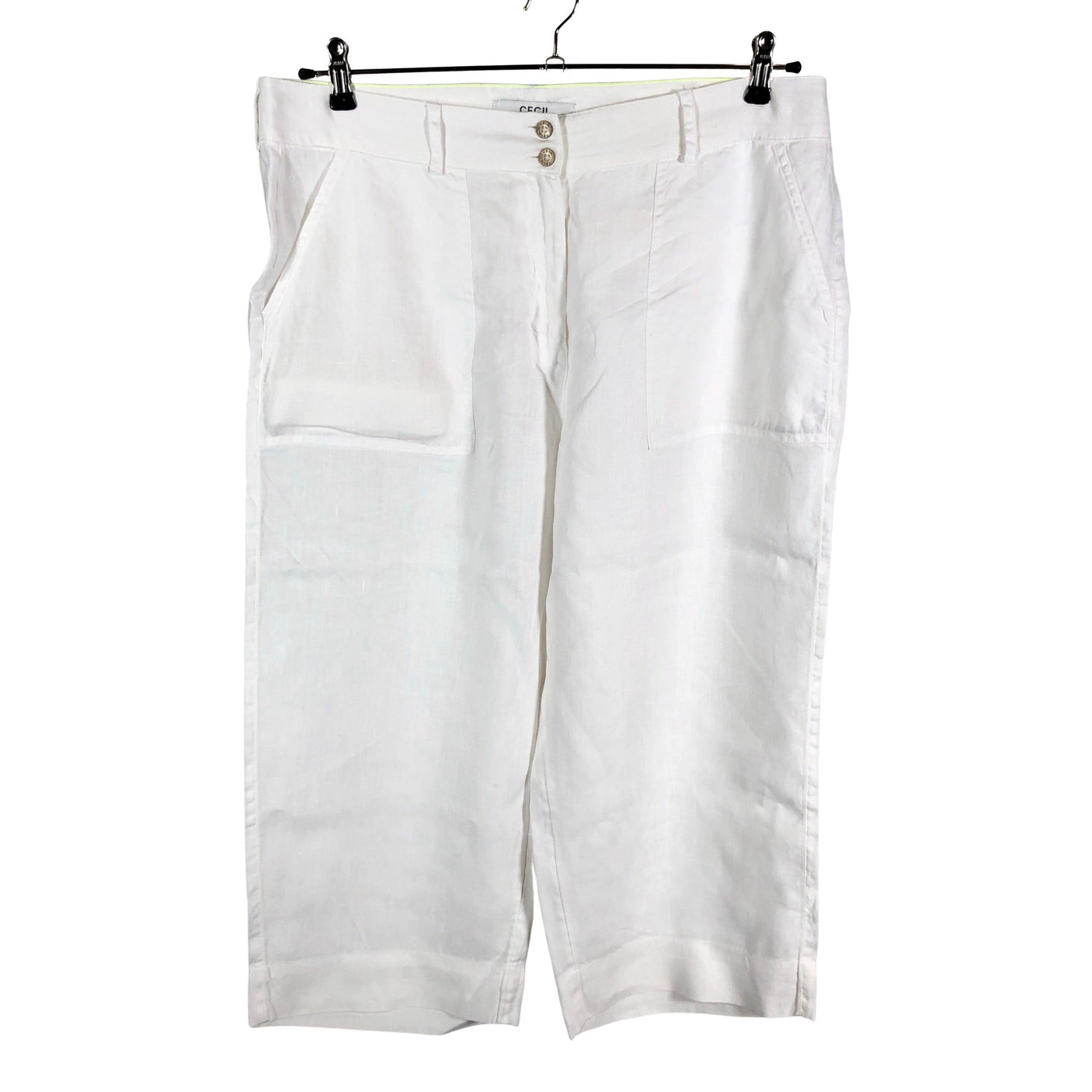 Unisex Cecil - Capri pants, size W30 - Natural white (1)