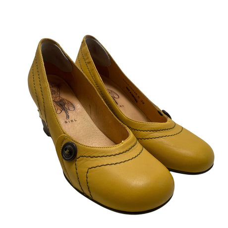Unisex Fly Girl - Wedge heel shoes, size 39 - Yellow (2)