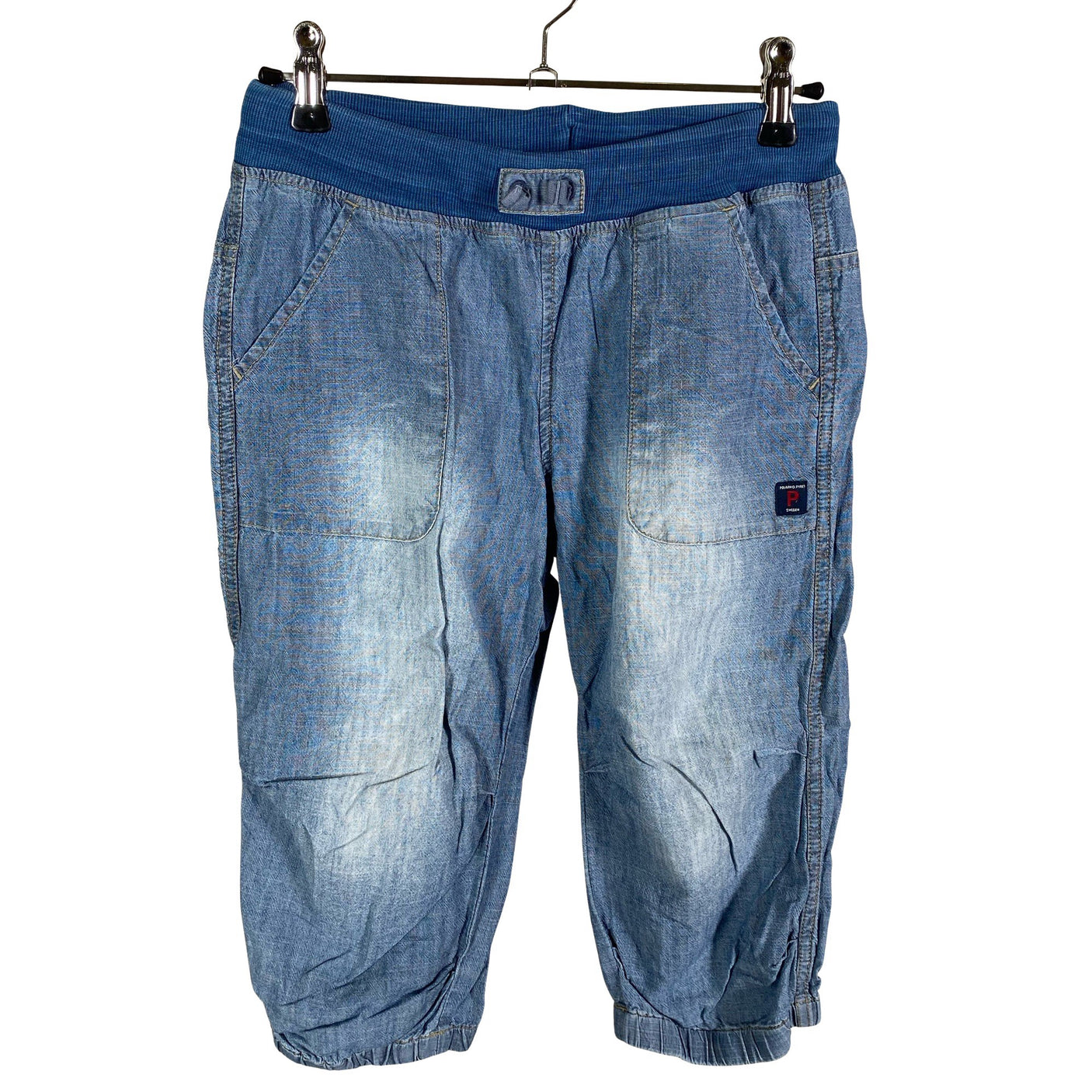 Unisex Polarn O. Pyret - Capri jeans, size 128 - 134 - Blue (1)