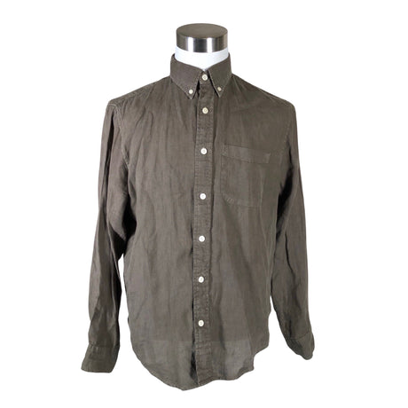 Unisex Abercrombie&Fitch - Collared shirt, size L - Brown ()