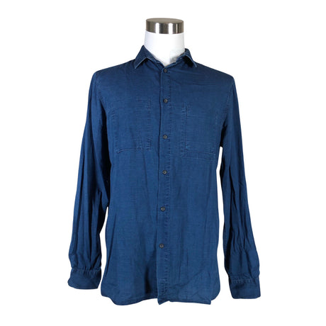 Unisex Nudie Jeans - Collared shirt, size L - Blue ()