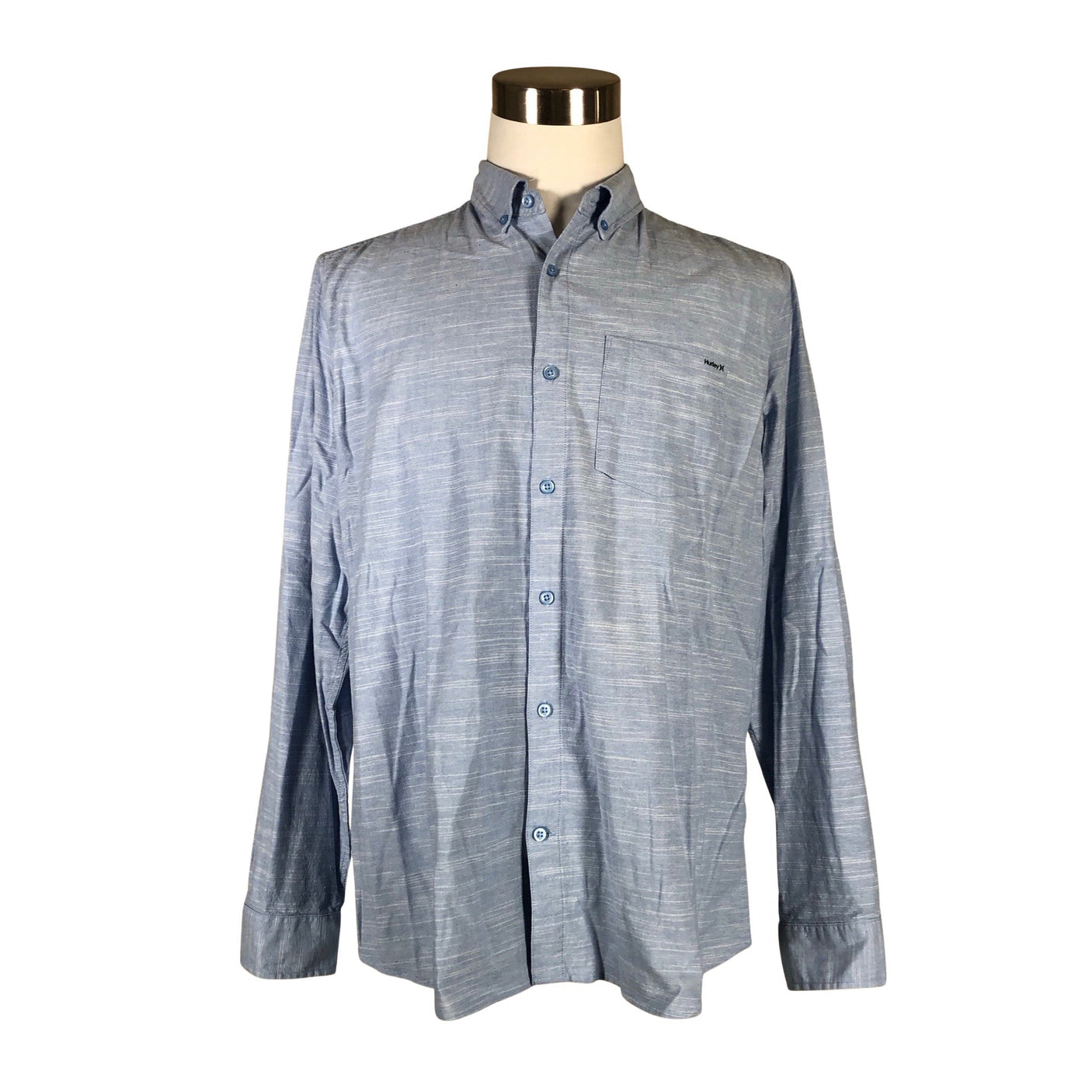 Unisex Hurley - Collared shirt, size L - Light blue (1)