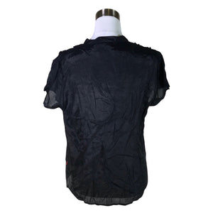 Unisex Jackpot - Short-sleeved blouse, size 38 - Black (2)