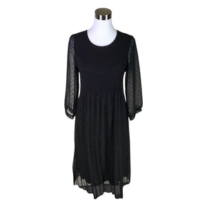 Unisex 2-Biz - Schiffon dress, size 38 - Black (1)