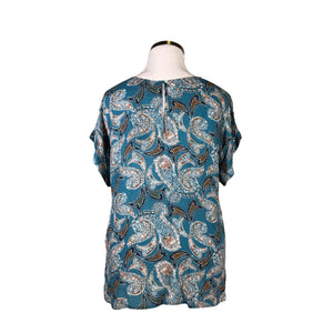 Unisex Marc O'Polo - Short-sleeved blouse, size 44 - Light blue (2)