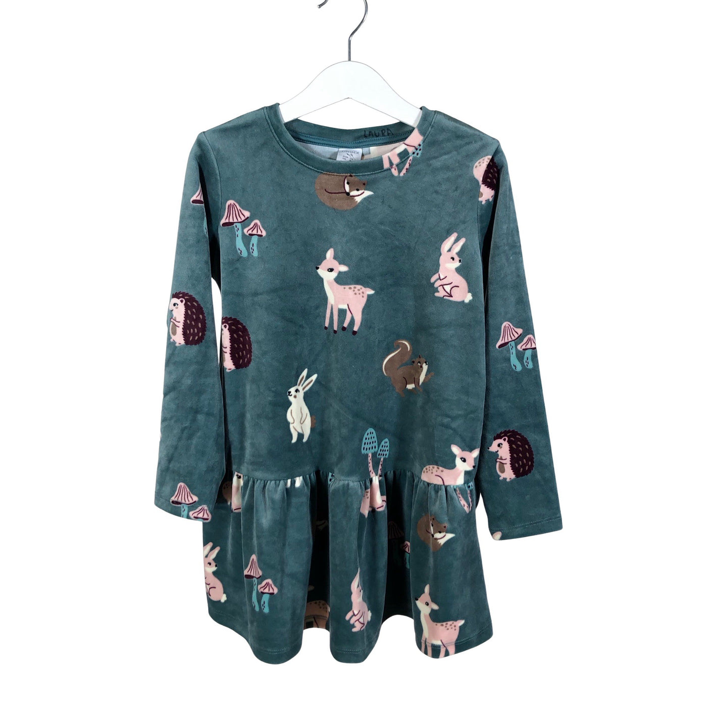 Unisex Lindex - Sweatshirt dress, size 110 - 116 - Blue (1)