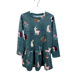 Unisex Lindex - Sweatshirt dress, size 110 - 116 - Blue (1)