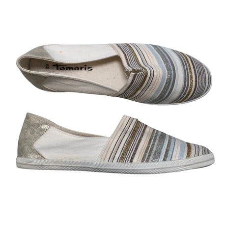 Unisex Tamaris - Loafers, size 39 - Natural white ()