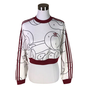 Unisex Adidas - Tricot shirt, size 38 - Wine red (1)
