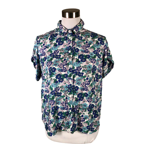 Unisex Samsoe&Samsoe - Short-sleeved blouse, size 38 - Blue ()