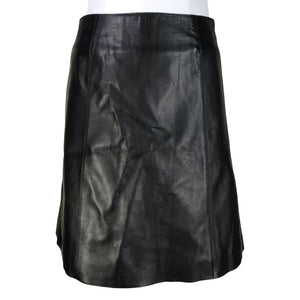 Unisex Selected - Leather skirt, size 38 - Black (1)