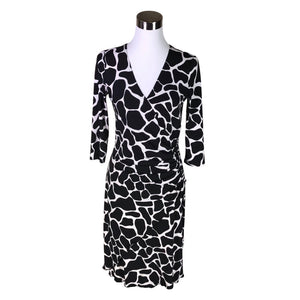 Unisex Joseph Ribkoff - Tricot dress, size 36 - Black (1)