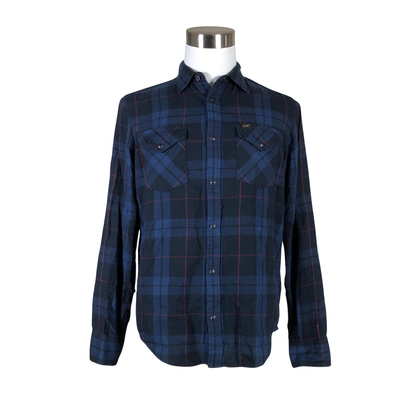 Unisex Lee - Flannel shirt, size M - Blue (1)