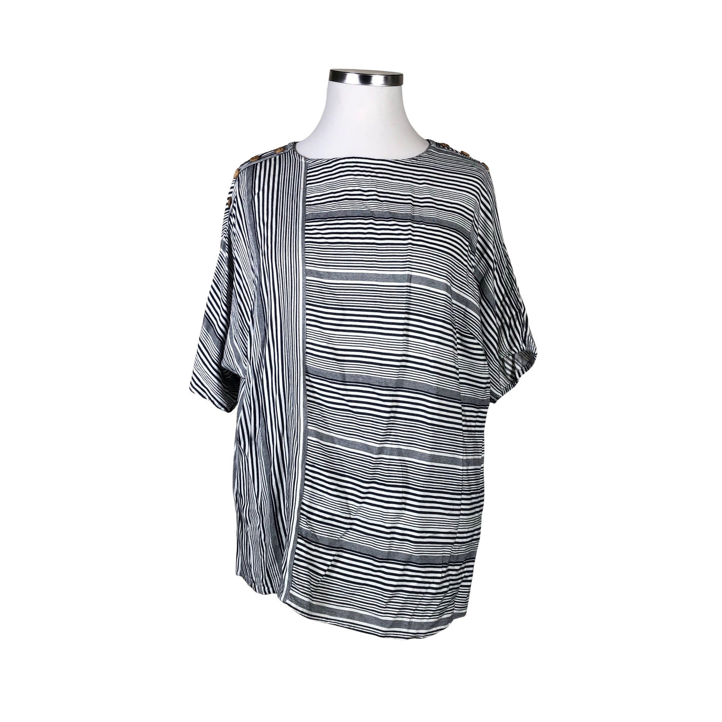 Unisex Junarose - Short-sleeved blouse, size 46 - Blue (1)