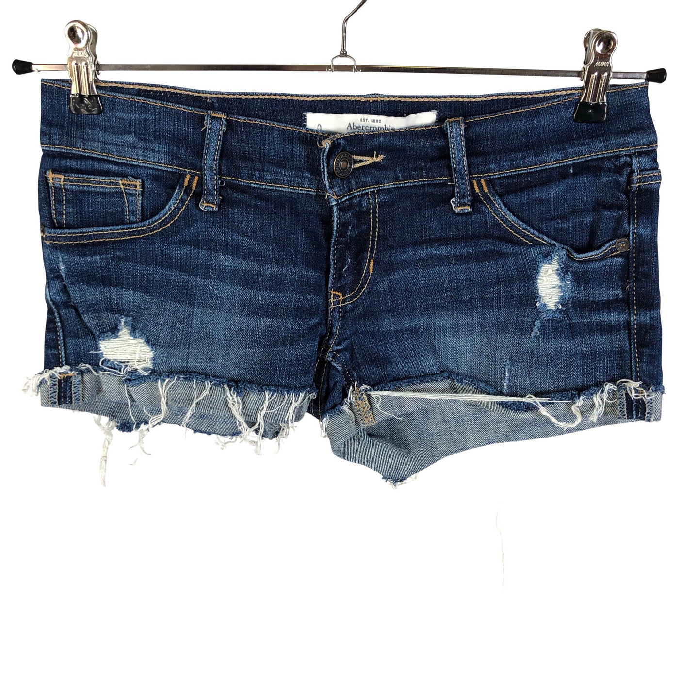 Unisex Abercrombie&Fitch - Denim shorts, size W25 - Blue (1)