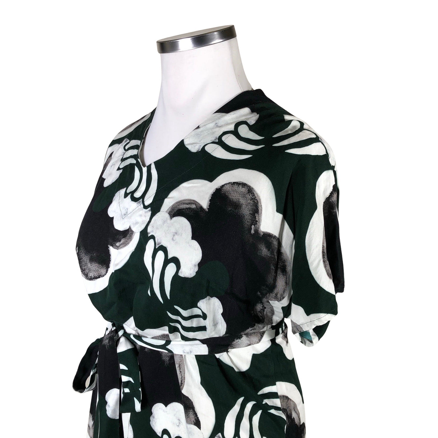 Unisex Nouki - Schiffon dress, size 44 - Green (2)