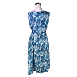 Unisex Marimekko - Schiffon dress, size 38 - Blue (2)