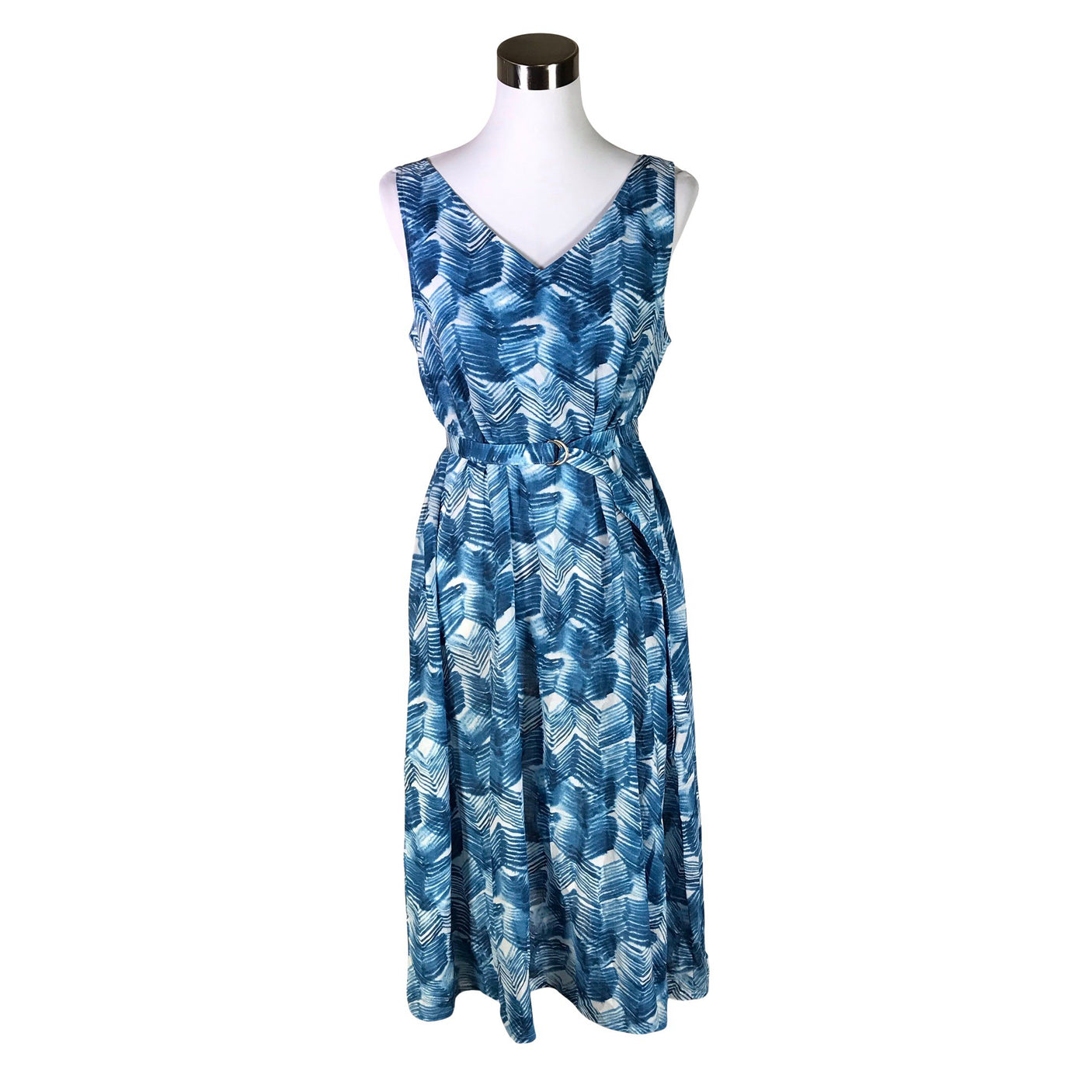 Unisex Marimekko - Schiffon dress, size 38 - Blue (1)