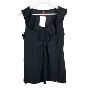 Unisex Esprit - Tricot tank top, size 40 - Black (1)
