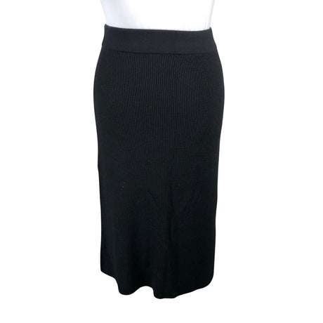 Unisex Sézane - Knit skirt, size 42 - Black ()