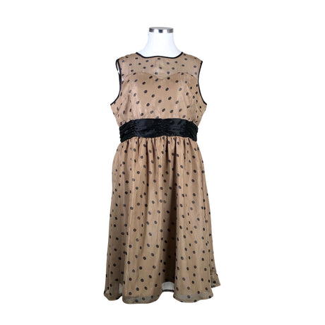 Unisex Lindy Bop - Party dress, size 50 - Brown ()