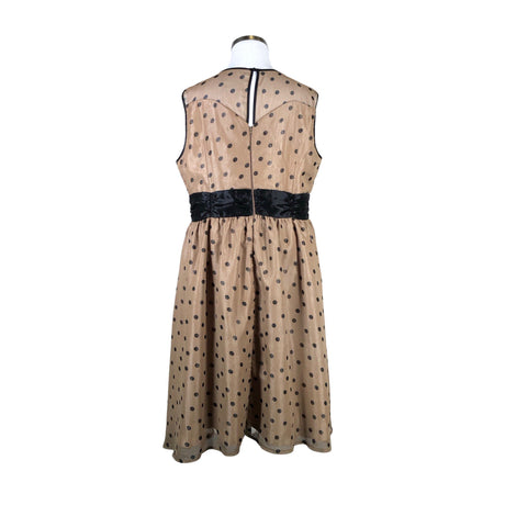 Unisex Lindy Bop - Party dress, size 50 - Brown (2)