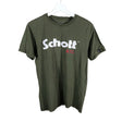 Unisex Schott NYC - T-shirt, size M - Green ()
