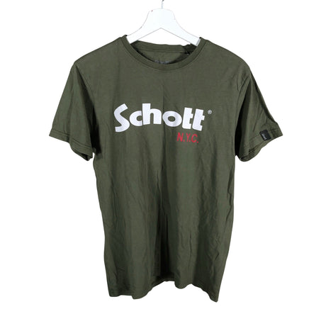 Unisex Schott NYC - T-shirt, size M - Green ()