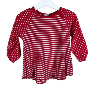 Unisex PaaPii - Tricot shirt, size 86 - 92 - Red (1)