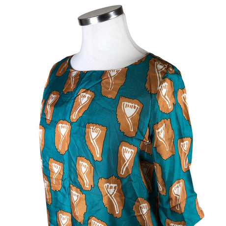 Unisex Samuji - Schiffon dress, size 42 - Green (2)