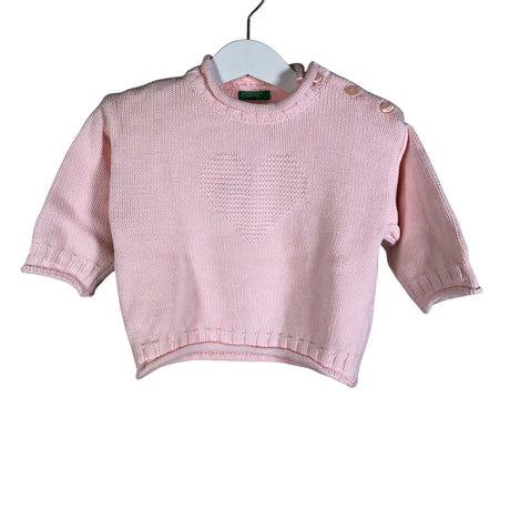 Unisex Benetton - Sweater, size 80 - 86 - Light pink ()