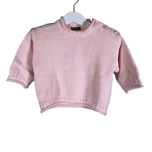 Unisex Benetton - Sweater, size 80 - 86 - Light pink (1)