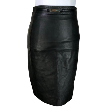 Unisex Reiss - Leather skirt, size 36 - Black ()