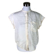Unisex Knowledge Cotton Apparel - Short-sleeved blouse, size 38 - Natural white ()