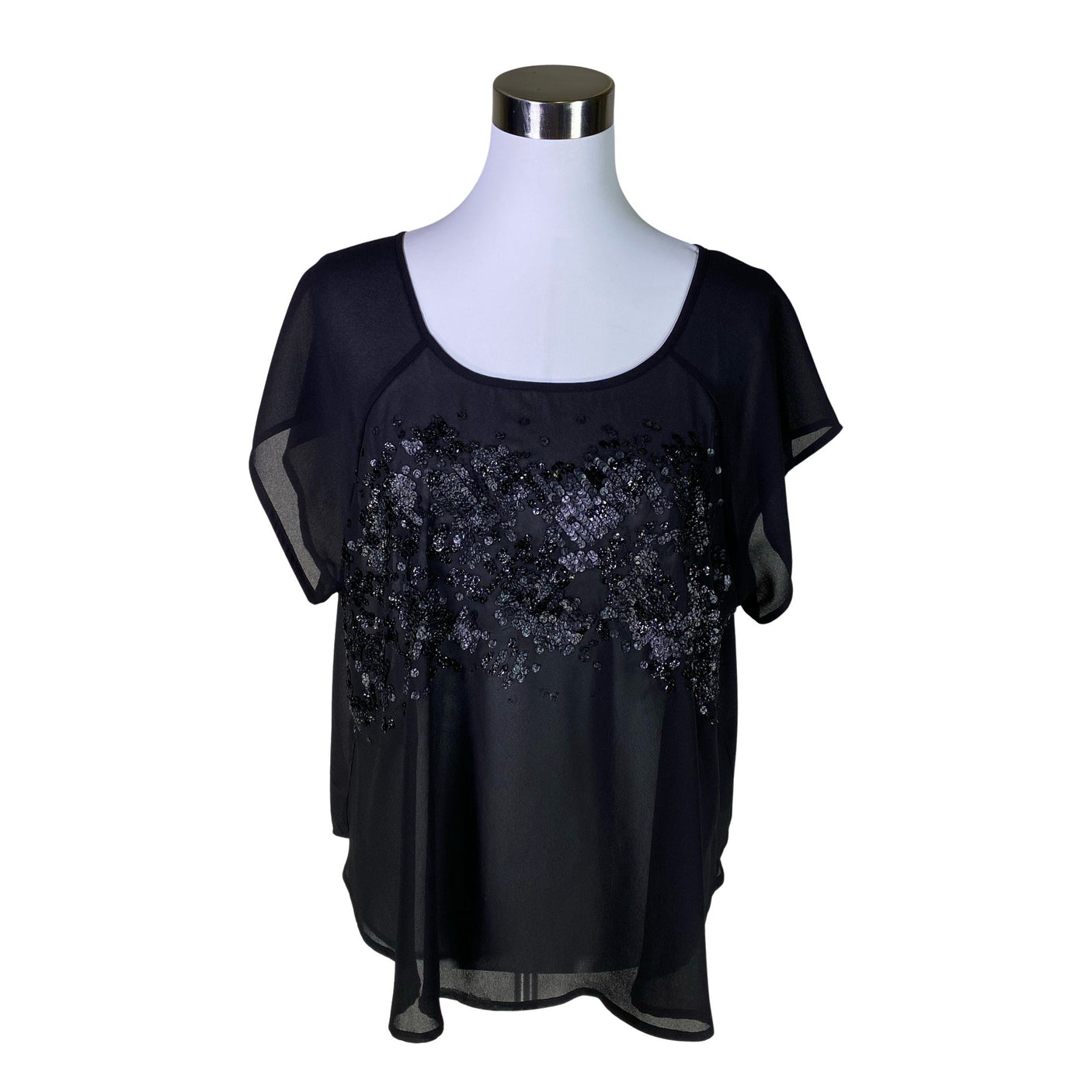 Unisex Sisley - Short-sleeved blouse, size 38 - Black (1)