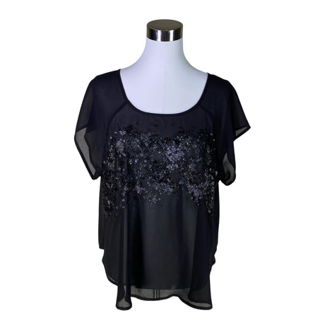 Unisex Sisley - Short-sleeved blouse, size 38 - Black ()
