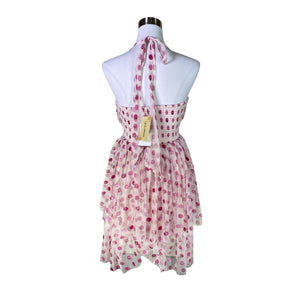 Unisex Lace & Beads - Schiffon dress, size 36 - Light pink (2)