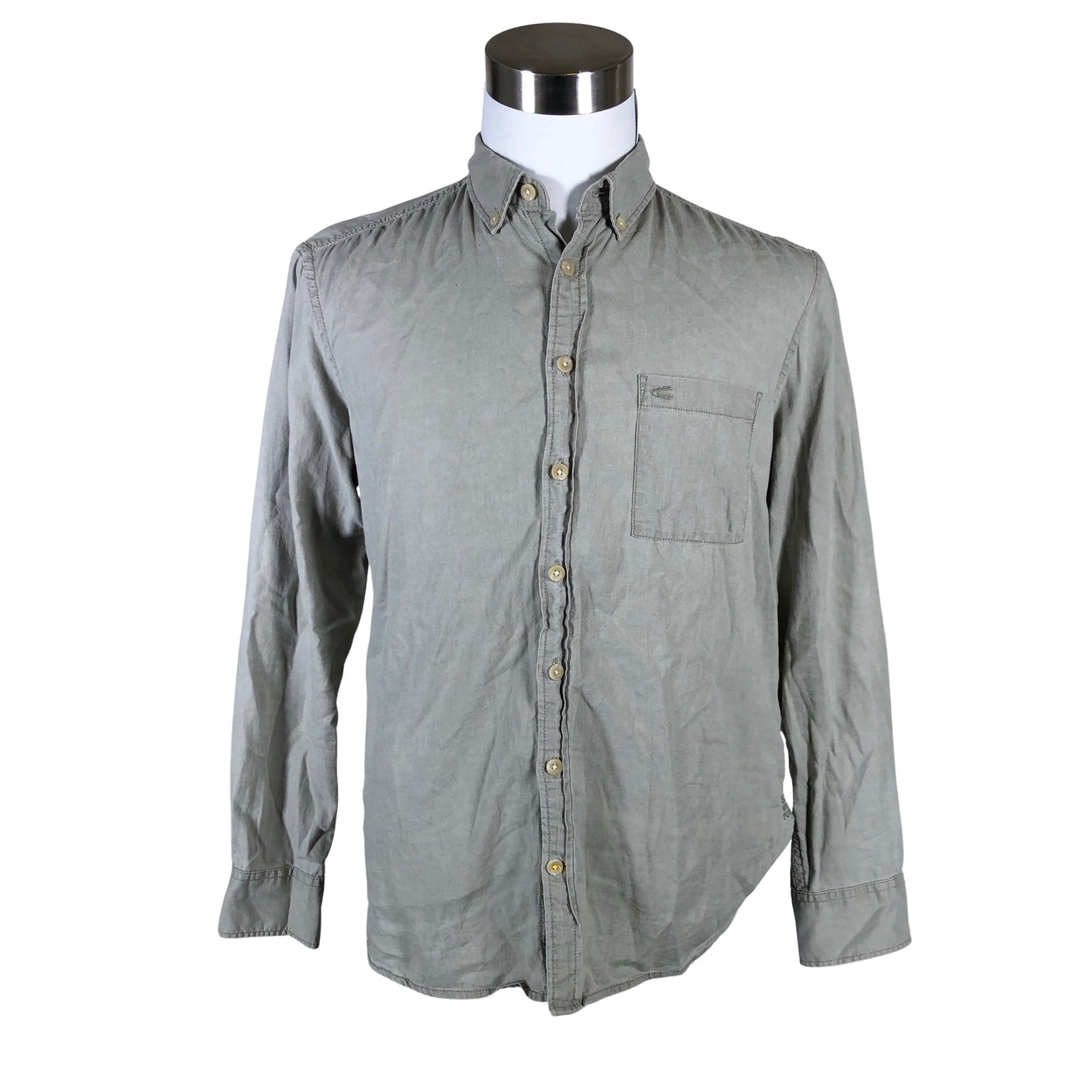 Unisex Camel Active - Collared shirt, size M - Gray (1)