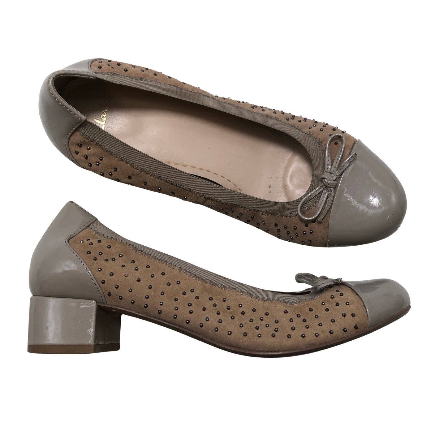 Unisex Clarks - High heels, size 38 - Beige (1)