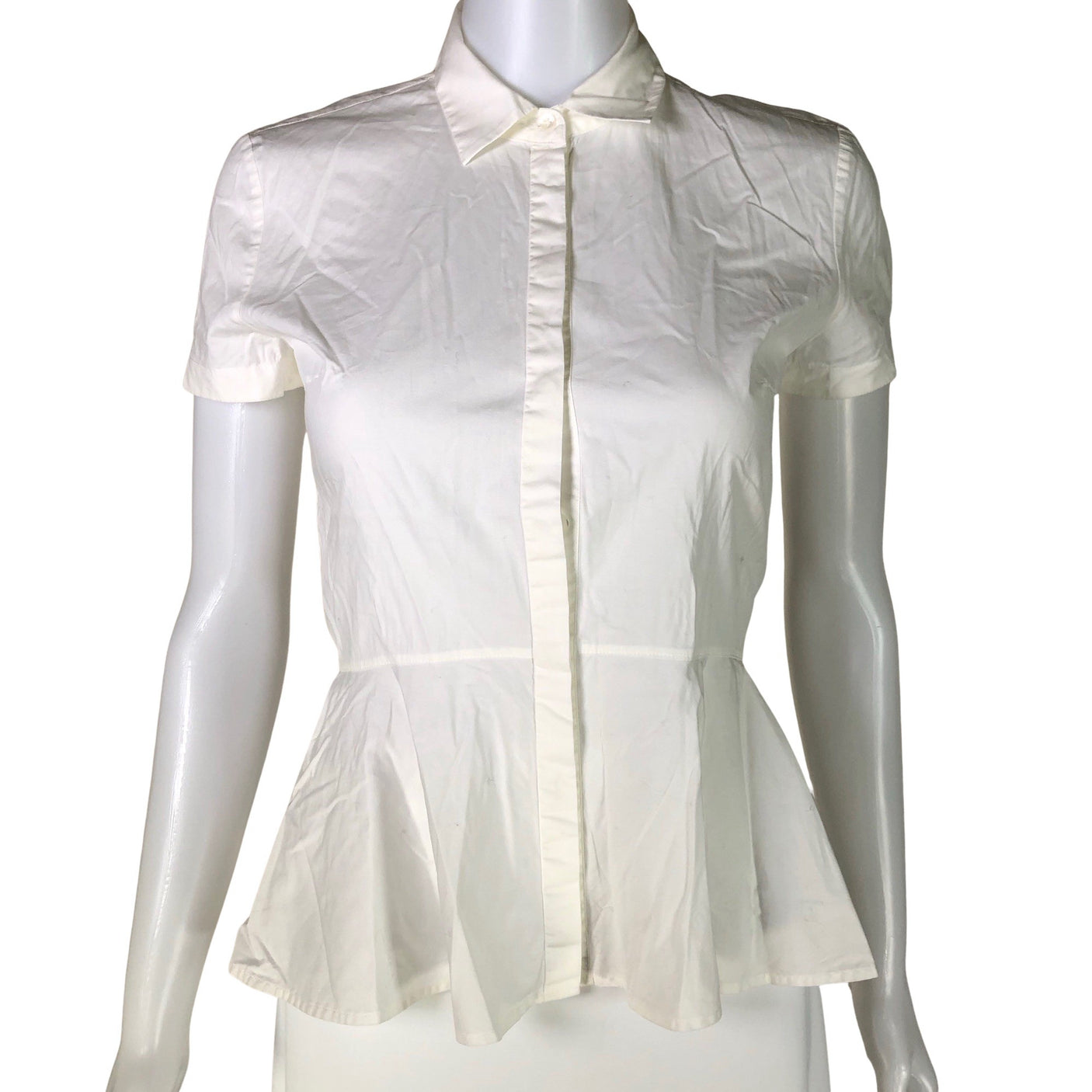 Unisex Hugo Boss - Short-sleeved blouse, size 32 - Natural white (1)