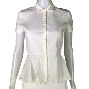 Unisex Hugo Boss - Short-sleeved blouse, size 32 - Natural white (1)