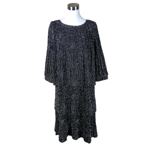 Unisex A-view - Schiffon dress, size 36 - Black (1)