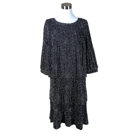 Unisex A-view - Schiffon dress, size 36 - Black ()